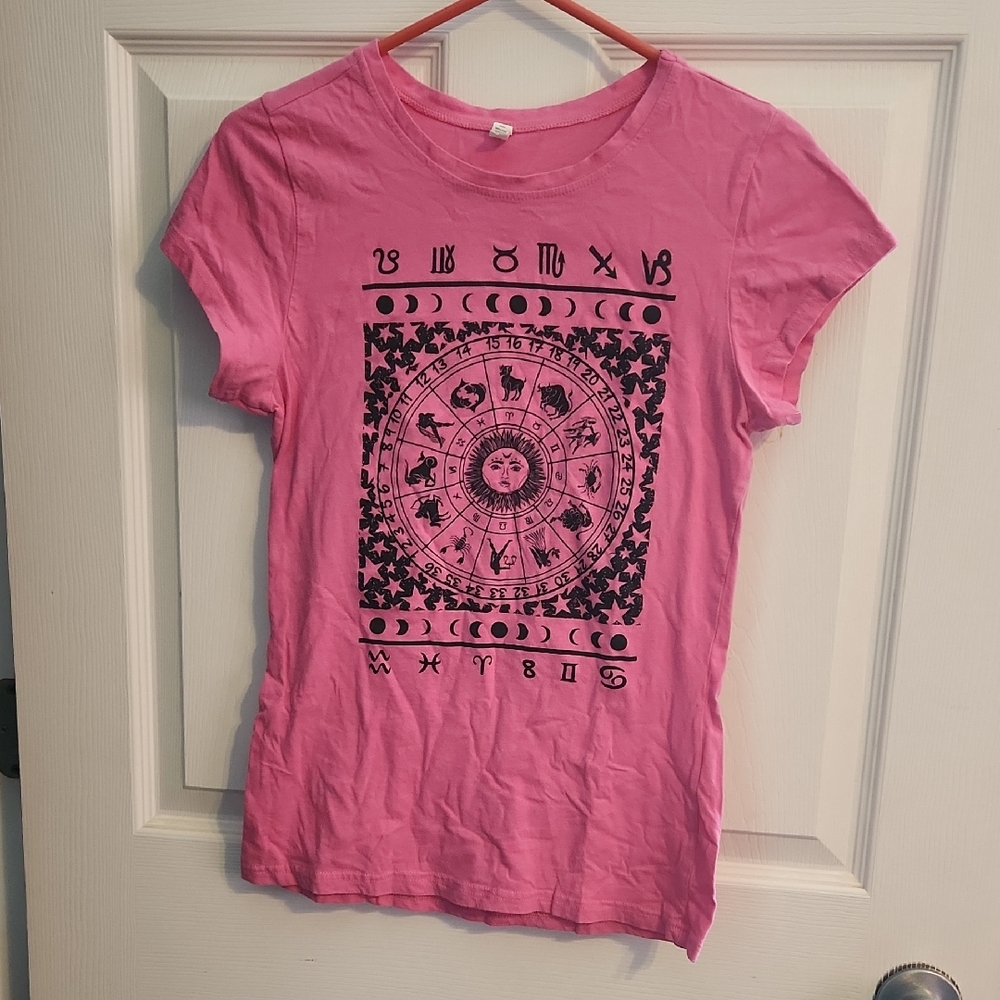 Pink Zodiac Graphic Tee